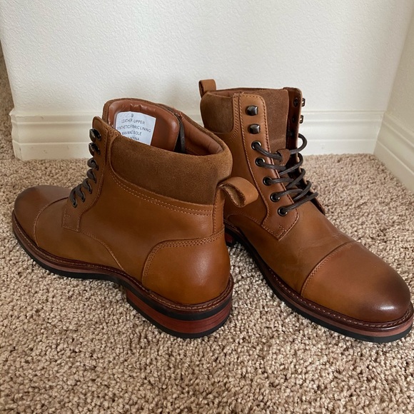 Express Shoes | Authentic Leather Boots Men From Express Size 9 | Poshmark
